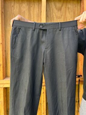 Men's Black Dress Pants - Classic Straight Fit bundle